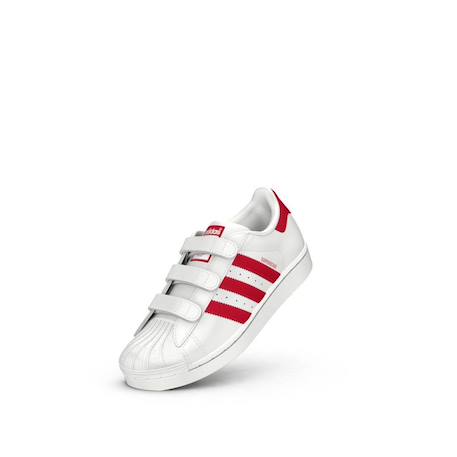 Baskets garçon en cuir Blanc 3 - vertbaudet enfant 