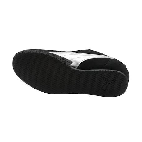 Baskets fille en cuir Noir, argent 5 - vertbaudet enfant 