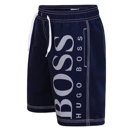 Short de bain enfant Bleu, blanc+Rouge, blanc 4 - vertbaudet enfant 