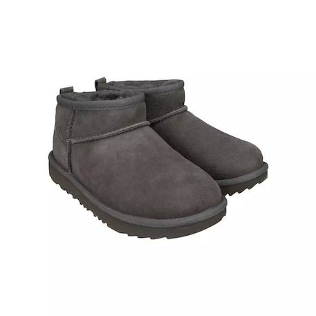 Boots enfant en daim Beige clair.+Gris+Marron foncé+Noir foncé 9 - vertbaudet enfant 