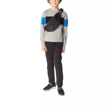 Sweat enfant en coton Gris, noir, bleu 3 - vertbaudet enfant 