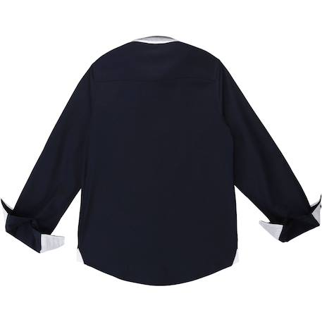 Col chemise enfant en coton Bleu marine 2 - vertbaudet enfant 
