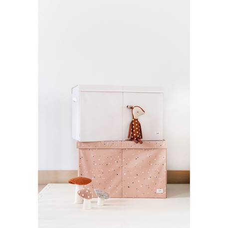 Coffre à jouets Ecru+Gris+Rose+Vert d'eau 4 - vertbaudet enfant 
