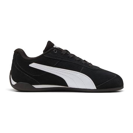 Baskets enfant en cuir Noir, blanc+Rouge, blanc 3 - vertbaudet enfant 