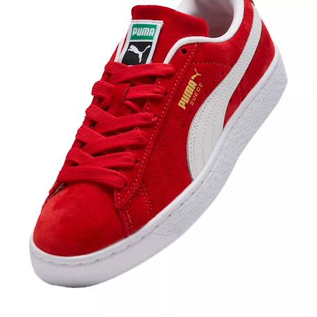 Baskets enfant en daim Noir/blanc+Rouge/ blanc 11 - vertbaudet enfant 