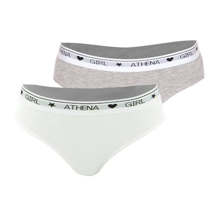 Fille-Sous-vêtement-Culotte-Lot de 2 slips fille coton ultra doux