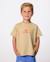 Tee-shirt à manches courtes artist of search - ty williams tee enfant Sable kaki 1 - vertbaudet enfant 