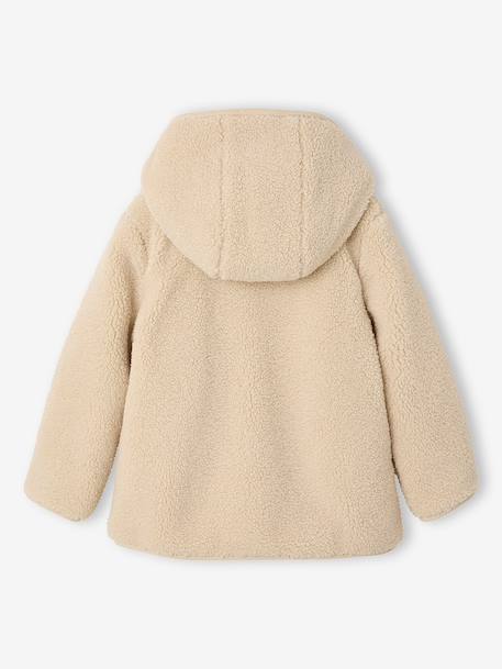 Manteau fille à capuche écru 2 - vertbaudet enfant 