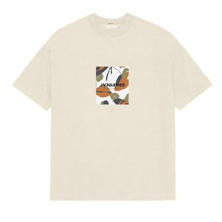 T-shirt garçon à manches courtes tavira Bleu+Écru+Noir 4 - vertbaudet enfant 