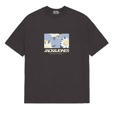 T-shirt garçon à manches courtes tavira Bleu+Écru+Noir 5 - vertbaudet enfant 