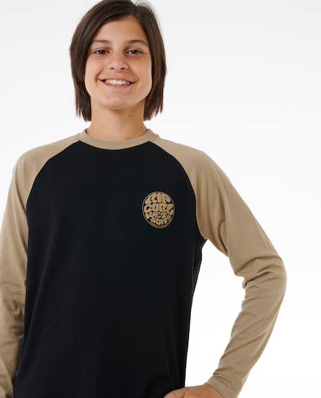 T-shirt à manches longues wetty icon enfant Black+Blanc 6 - vertbaudet enfant 