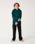 Sweat à capuche search icon enfant Blue green+Noir+Walnut 5 - vertbaudet enfant 
