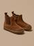 Boots chelsea bout fleuri cuir bébé Camel+Marine 5 - vertbaudet enfant 