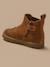 Boots chelsea bout fleuri cuir bébé Camel+Marine 2 - vertbaudet enfant 