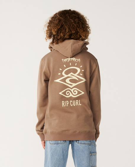 Sweat à capuche search icon enfant Blue green+Noir+Walnut 14 - vertbaudet enfant 
