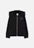 Veste fille en maille avec capuche Noir 1 - vertbaudet enfant 