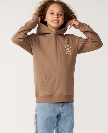 Sweat à capuche search icon enfant Blue green+Noir+Walnut 13 - vertbaudet enfant 