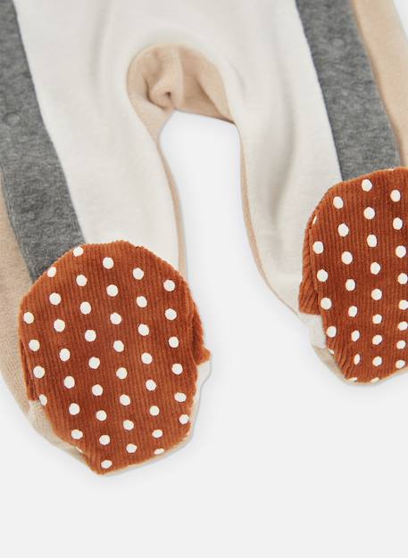 Pyjama bébé imprimé pingouin Beige 4 - vertbaudet enfant 