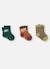 Lot de 3 paires de chaussettes imprimées adventure Marron 1 - vertbaudet enfant 