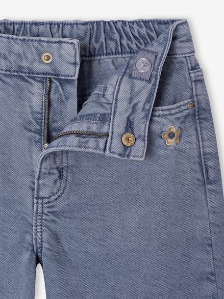 Pantalon fille large couleur bleu grisé+prune+rose+vert 5 - vertbaudet enfant 