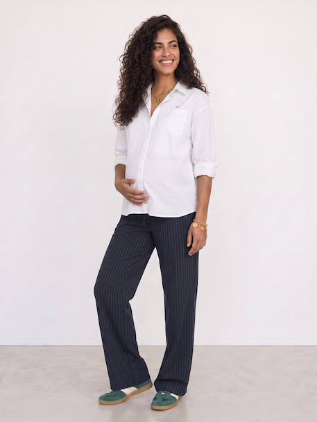 Pantalon de grossesse bandeau marine 3 - vertbaudet enfant 