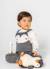 Ensemble bébé garçon imprimé pingouin Gris 1 - vertbaudet enfant 