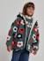 Manteau fille molleton imprimé fleurs Vert 1 - vertbaudet enfant 