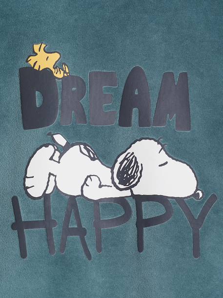 Pyjama en velours Snoopy garçon vert d'eau 5 - vertbaudet enfant 