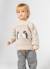 Ensemble bébé garçon en maille avec pingouins Beige 1 - vertbaudet enfant 