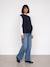 Pull de grossesse col volant marine 5 - vertbaudet enfant 