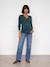 T-shirt grossesse et allaitement manches longues vert sapin 1 - vertbaudet enfant 