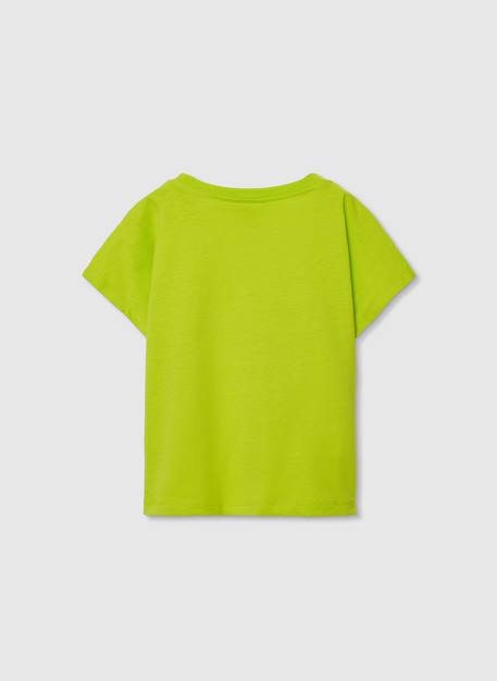 T-shirt fille coton à manches courtes Vert 2 - vertbaudet enfant 