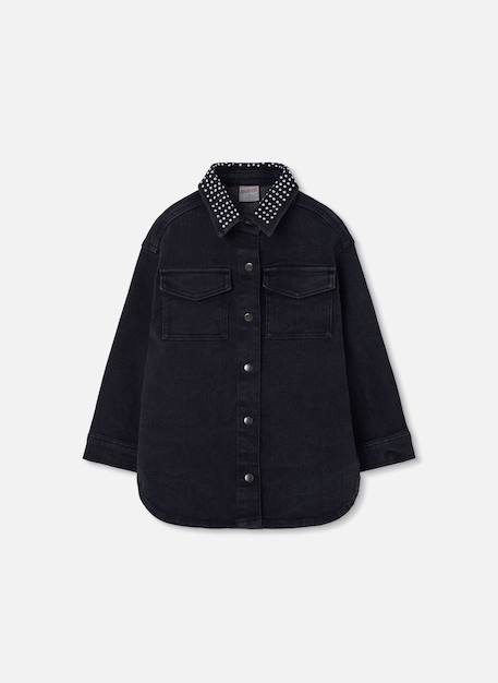 Robe fille en denim Noir 3 - vertbaudet enfant 