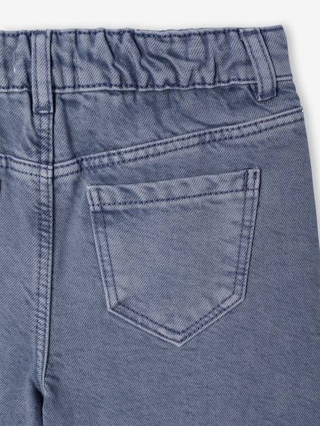 Pantalon fille large couleur bleu grisé+prune+rose+vert 6 - vertbaudet enfant 
