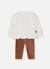 Ensemble bébé fille en maille imprimé pingouins Blanc 2 - vertbaudet enfant 