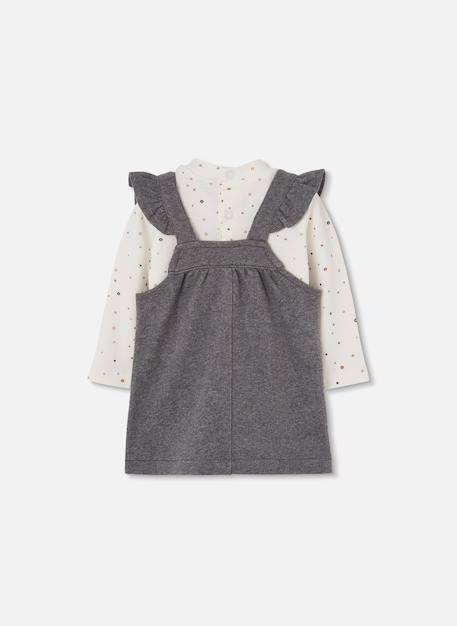 Ensemble bébé fille en maille avec pingouin Gris 2 - vertbaudet enfant 