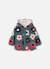 Manteau fille molleton imprimé fleurs Vert 3 - vertbaudet enfant 