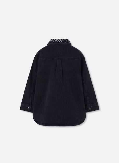 Robe fille en denim Noir 4 - vertbaudet enfant 