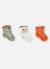 Lot de 3 paires de chaussettes à imprimé fleuri Vert 1 - vertbaudet enfant 
