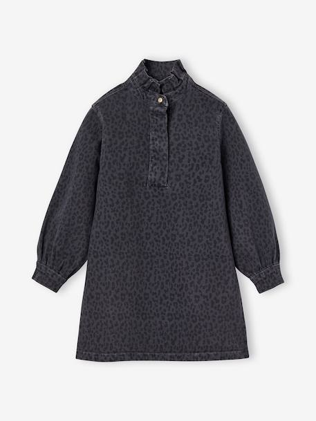 Robe imprimée fille denim gris 7 - vertbaudet enfant 