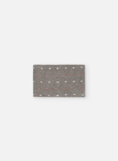 Tour de cou bébé imprimé de points Gris 1 - vertbaudet enfant 