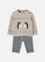 Ensemble bébé garçon en maille avec pingouins Beige 2 - vertbaudet enfant 