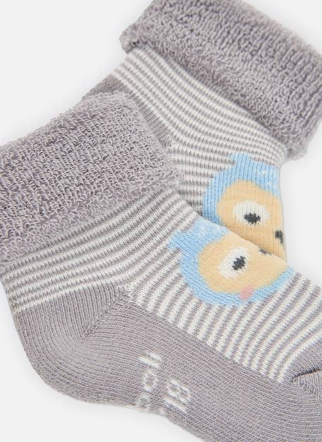 Lot de 2 paires de chaussettes bébé imprimé oursons Marron 3 - vertbaudet enfant 