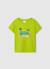 T-shirt fille coton à manches courtes Vert 1 - vertbaudet enfant 