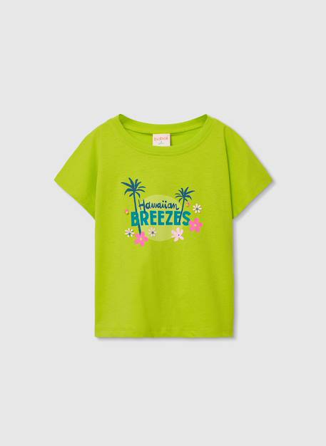 Fille-T-shirt, sous-pull-T-shirt fille coton à manches courtes