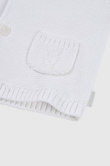 Gilet bébé avec capuche Blanc 4 - vertbaudet enfant 