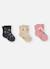 Lot de 3 paires de chaussettes imprimé fleurs Pink 1 - vertbaudet enfant 