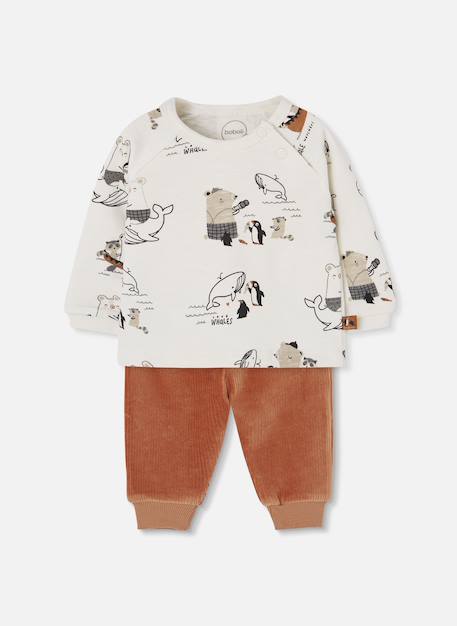 Bébé-Ensemble-Ensemble bébé garçon maille imprimé animaux