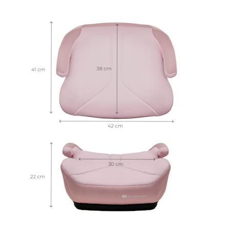 Réhausseur Auto Kinderkraft I-BOOST I-SIZE avec ISOFIX, Conforme R129 i-Size, Accoudoirs Ergonomiques et Assise Confort Gris+Noir+Rose+Vert 18 - vertbaudet enfant 