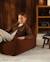 Fauteuil club pouf ado en teddy Biscuit+Warm hazel 8 - vertbaudet enfant 